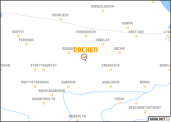 map of Rachenʼ