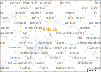 map of Râches