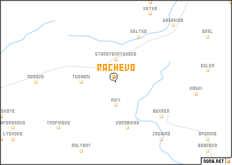 map of Rachevo