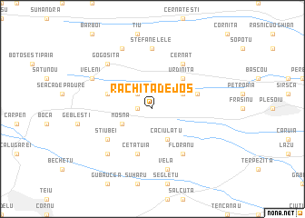 map of Răchita de Jos