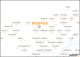 map of Răchiţele