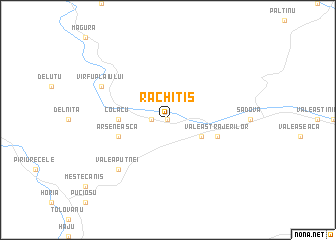 map of Răchitiş