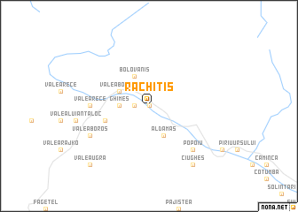 map of Răchitiş