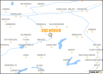 map of Rachnëvo