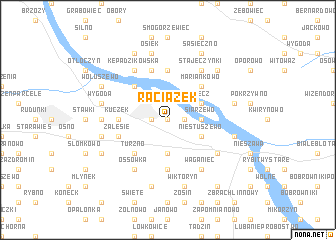 map of Raciążek