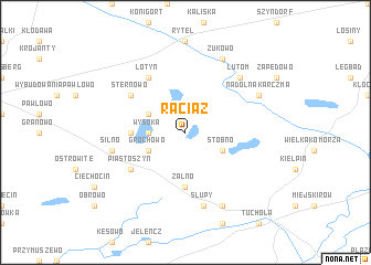 map of Raciąż