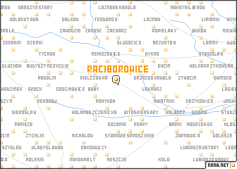 map of Raciborowice