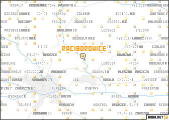 map of Raciborowice