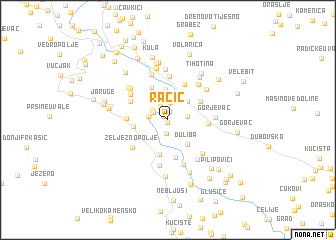 map of Račić