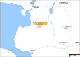 map of Racimierz