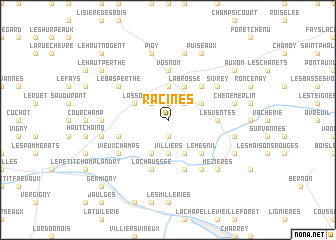 map of Racines