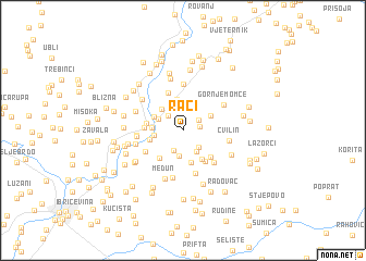 map of Raći