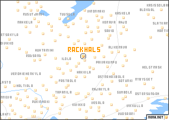 map of Räckhals