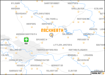 map of Rackheath