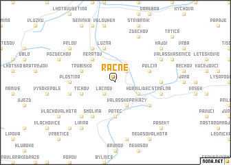 map of Račne