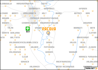 map of Racova