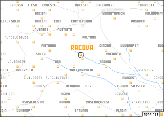map of Racova