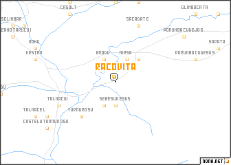 map of Racoviţa