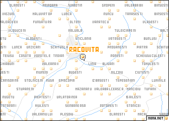 map of Racoviţa