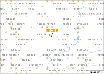 map of Rácov