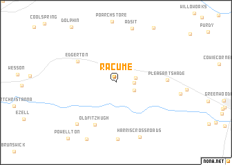 map of Racume