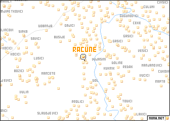 map of Racune