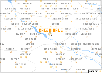 map of Raczki Małe