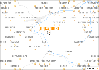 map of Raczniaki