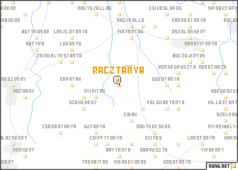 map of Rácztanya