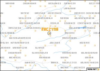 map of Rączyna