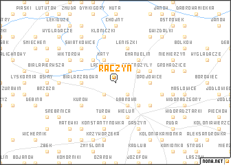 map of Raczyn