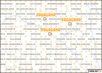 map of Radagama