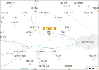 map of Rădaia