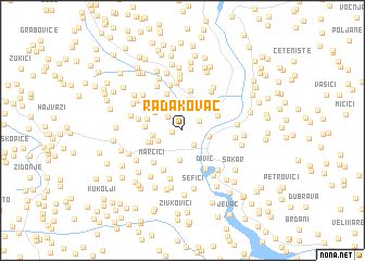 map of Radakovac