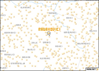 map of Radakovići