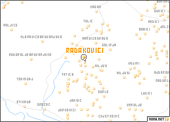 map of Radakovići