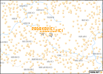 map of Radakovići