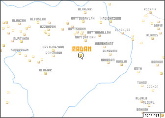 map of Raḑam