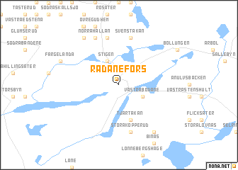map of Rådanefors