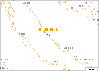 map of Radanovci