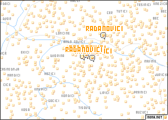 map of Radanovići