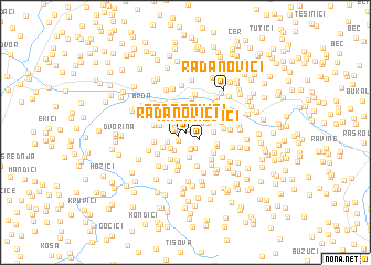 map of Radanovići