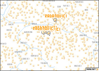 map of Radanovići