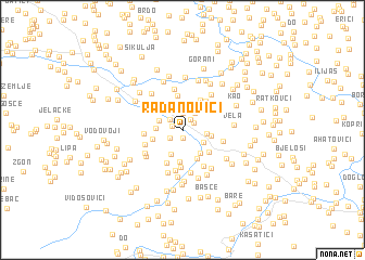 map of Radanovići