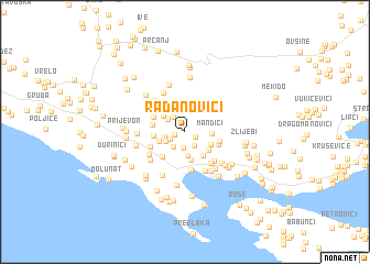 map of Radanovići
