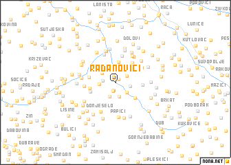 map of Radanovići