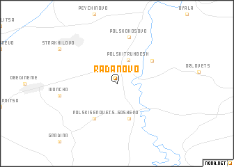 map of Radanovo