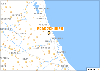map of Rādār Khūmeh