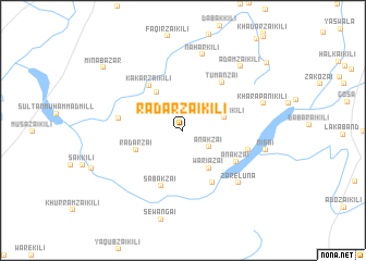map of Rādarzai Kili