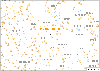 map of Radašnica